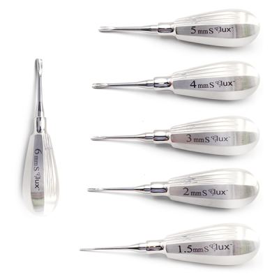 Luxating Elevator Set Serrated, Short Handle
